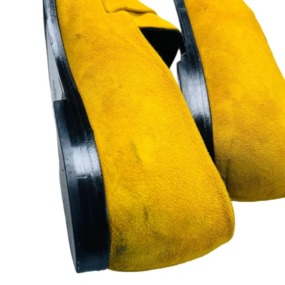 Yellow Penny Loafers Flats - Picture 4 of 5